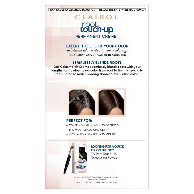 Clairol Root TouchUp Permanent Hair Color 4G Dark Golden Brown 1