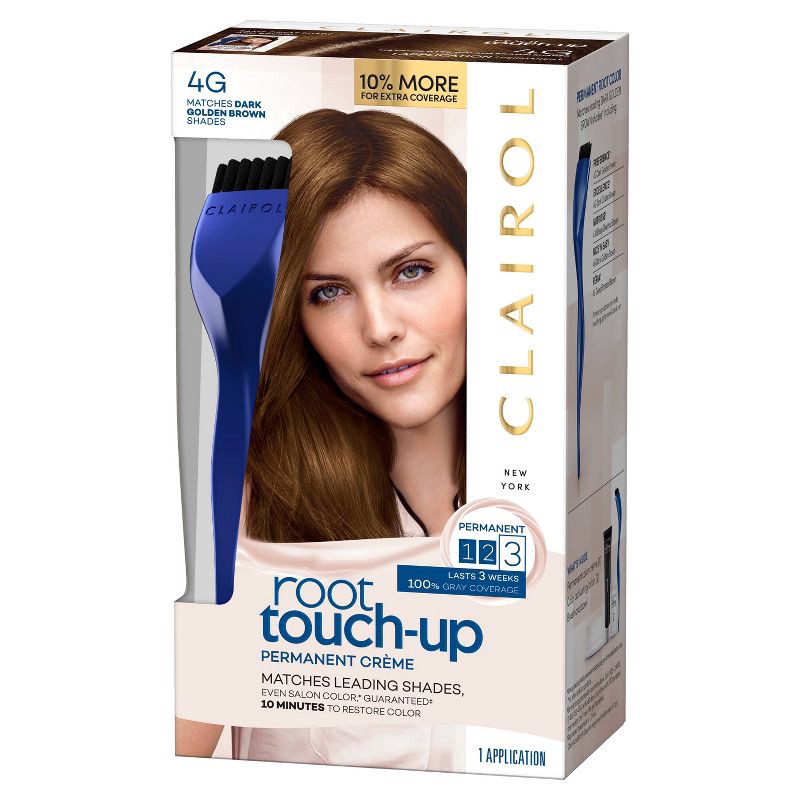 Clairol Root TouchUp Permanent Hair Color 4G Dark Golden Brown 1