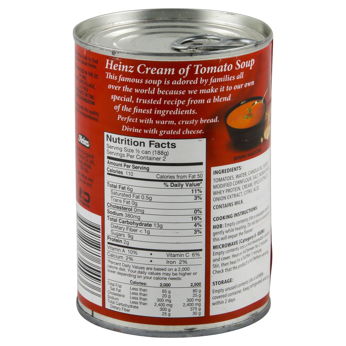 slide 2 of 4, Heinz Soup, Cream of Tomato, 13.2 oz