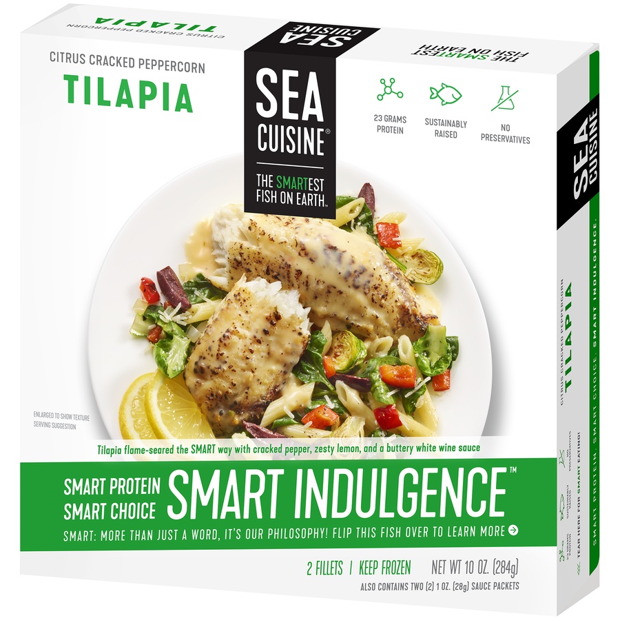 slide 2 of 9, Sea Cuisine Cracked Peppercorn Tilapia, 10 oz