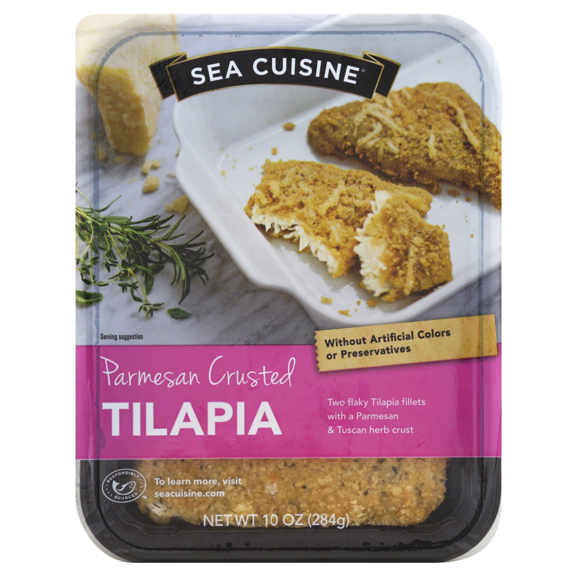 slide 1 of 4, Sea Cuisine Parmesan Crusted Tilapia, 10 oz