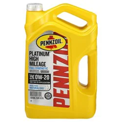 Pennzoil Platinum High Mileage Full Synthetic Motor Oil 0W