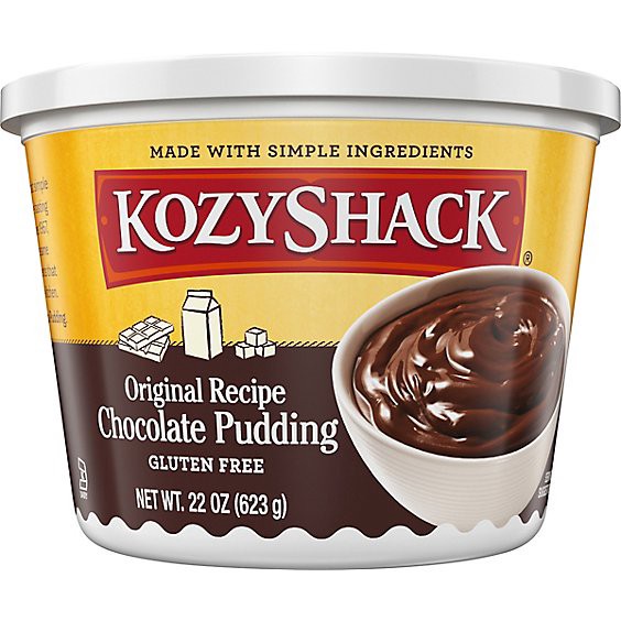 slide 1 of 1, Kozy Shack Original Recipe Chocolate Pudding Tub - 22 Oz, 22 oz