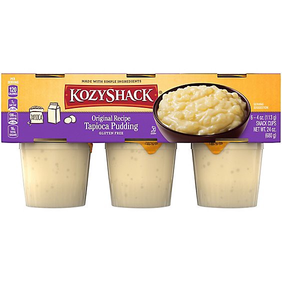 slide 1 of 1, Kozy Shack Original Recipe Tapioca Pudding 6 Count - 24 Oz, 6 ct; 4 oz