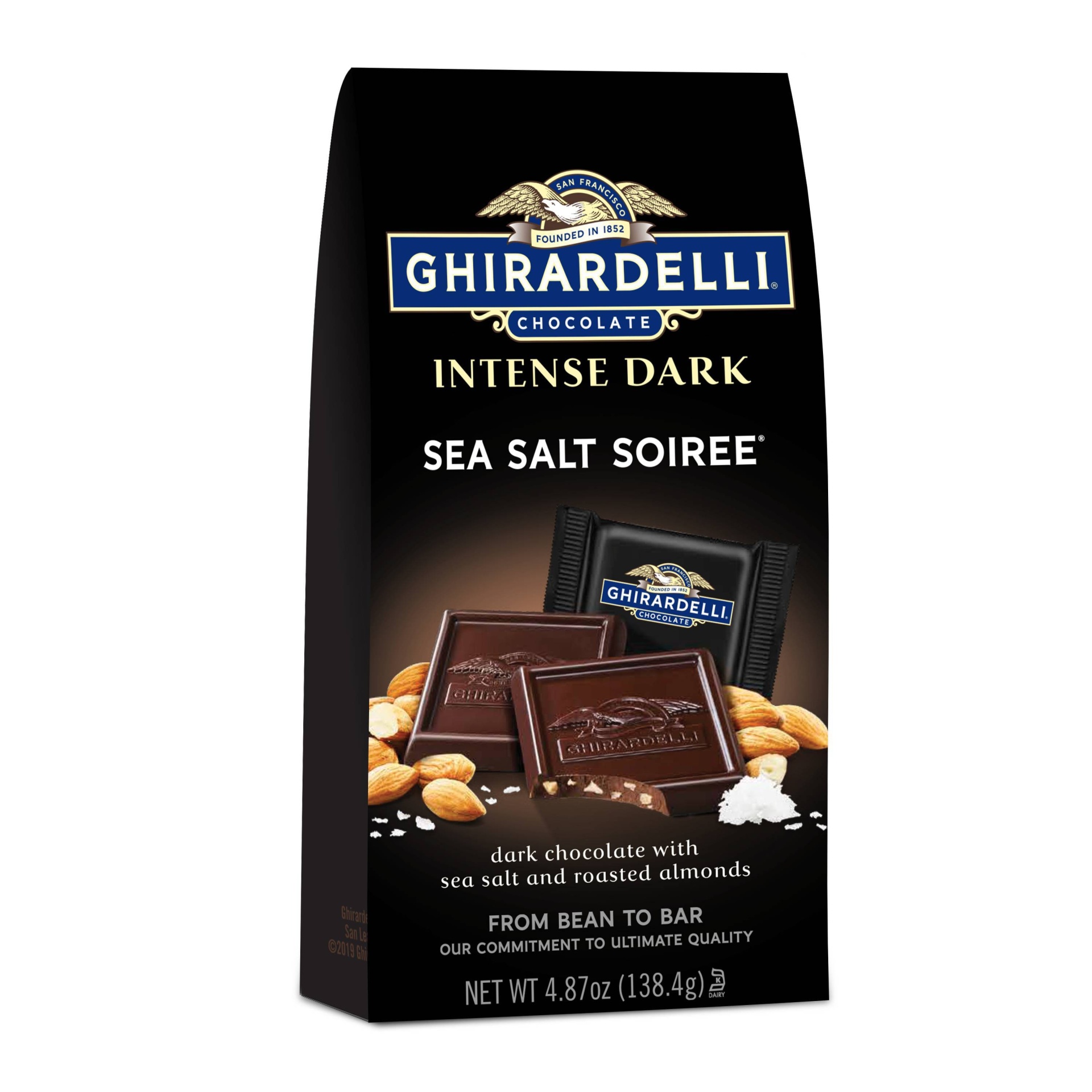 Ghirardelli Intense Dark Sea Salt Soiree Chocolate Squares 4.87 oz Shipt