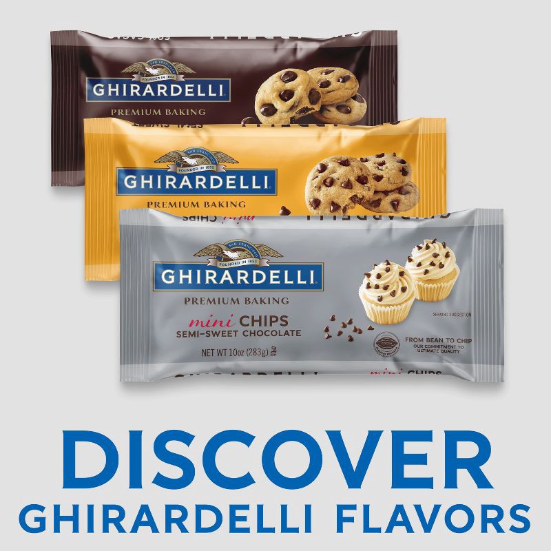 slide 3 of 7, GHIRARDELLI Premium Baking Semi-Sweet Chocolate Mini Chips - 10oz, 10 oz