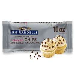 GHIRARDELLI Premium Baking Semi-Sweet Chocolate Mini Chips - 10oz
