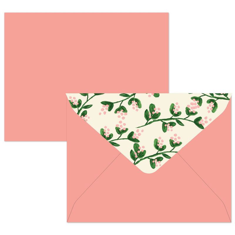 slide 3 of 3, Green Inspired 10ct Spring Flowers Blank Cards: Floral Note & Greeting Cards for All Occasions with Envelopes, 10 ct