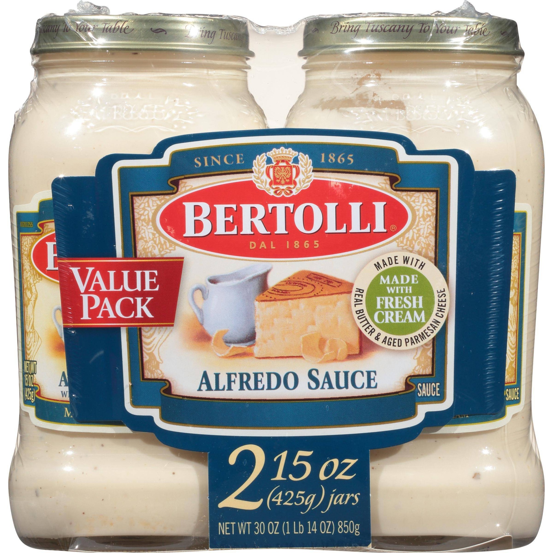 slide 1 of 6, Bertolli Alfredo Sauce Twin Pack, 15 oz