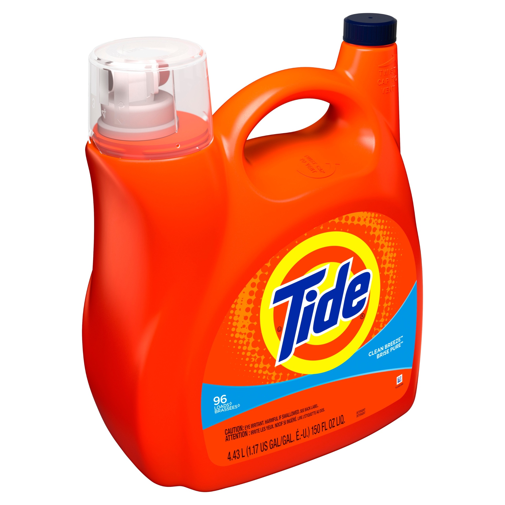 slide 1 of 2, Tide Clean Breeze Liquid Laundry Detergent, 100 oz