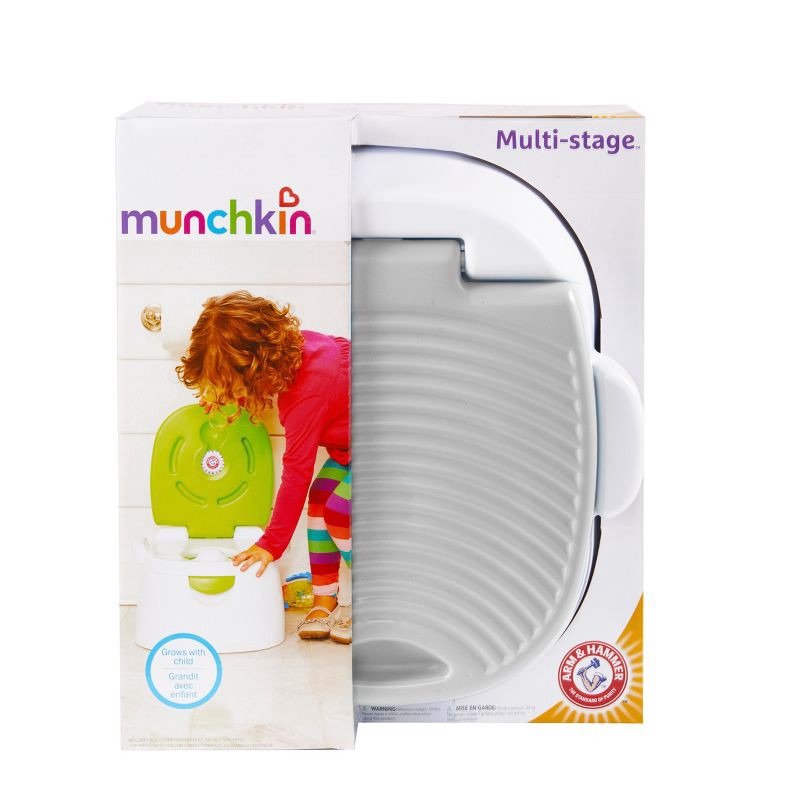 slide 9 of 9, Munchkin Arm & Hammer Multi-Stage 3-in-1 Potty Chair Ring and Step Stool, 1 ct