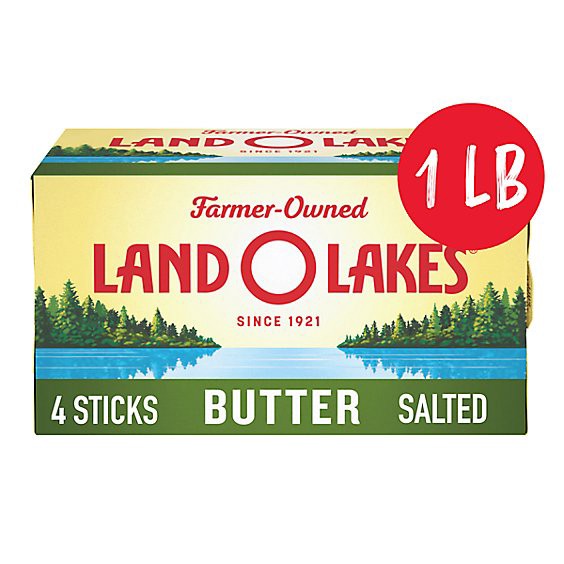slide 1 of 11, Land O Lakes Salted Butter Pack 4 Sticks - 1 Lb, 16 oz