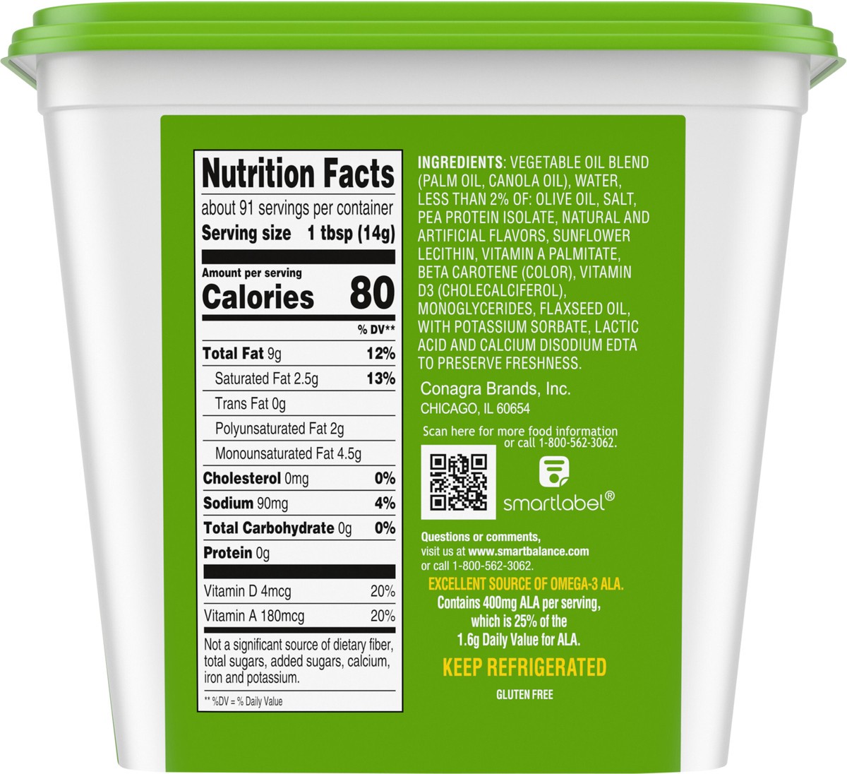 slide 6 of 13, Smart Balance Original Buttery Spread - 45 Oz, 45 oz