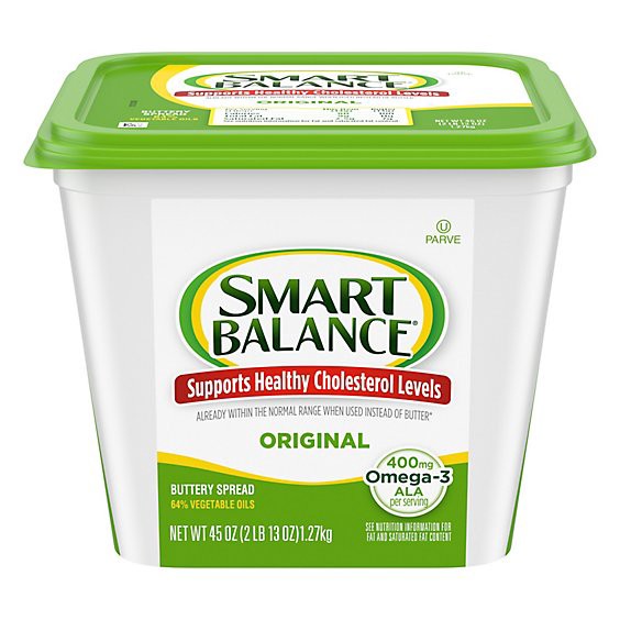 slide 1 of 3, Smart Balance Original Buttery Spread - 45 Oz, 45 oz