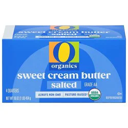 O Organics Butter Sweet Cream Salted 4 Count - 16 Oz