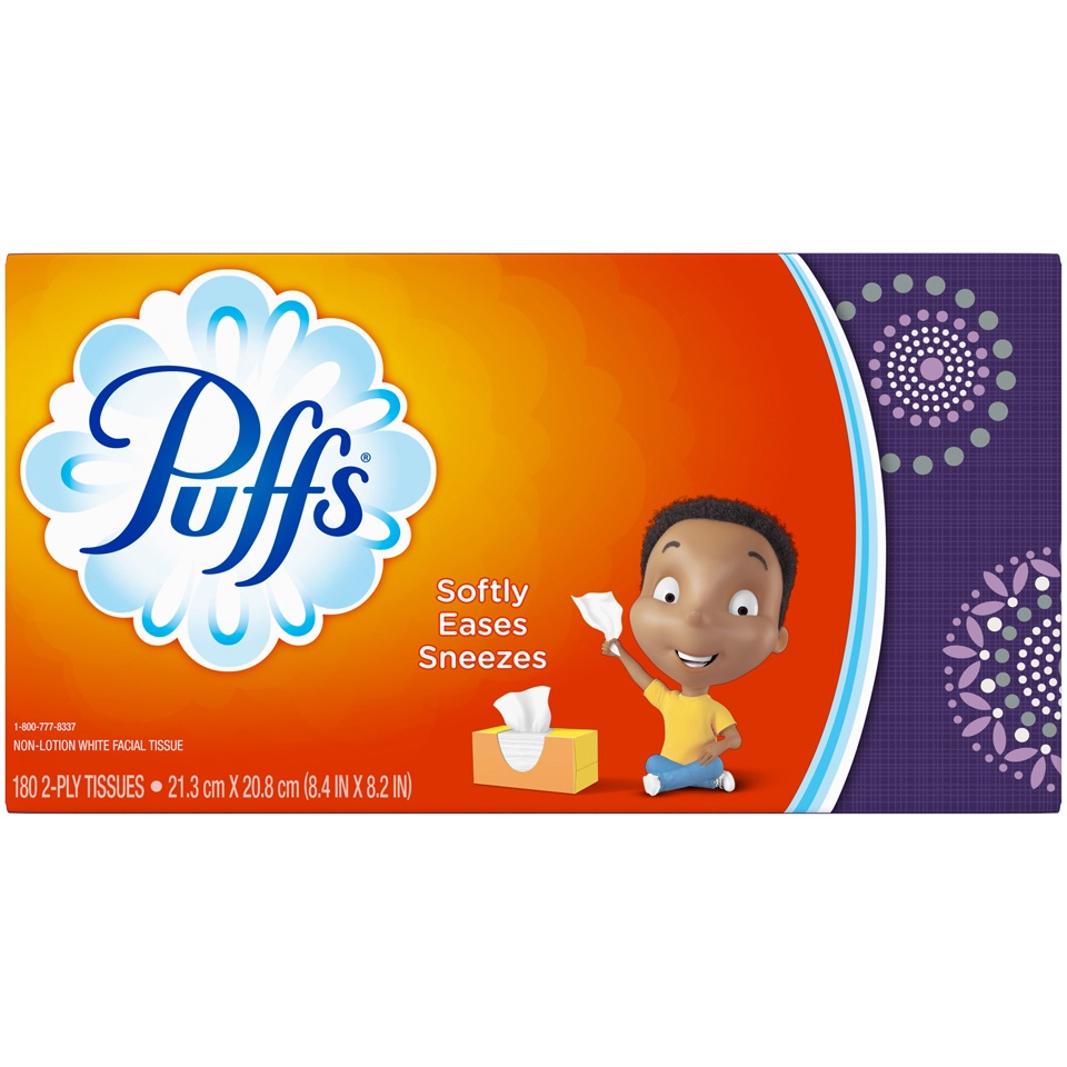 slide 2 of 4, Puffs Facial Tissue, 180 ct