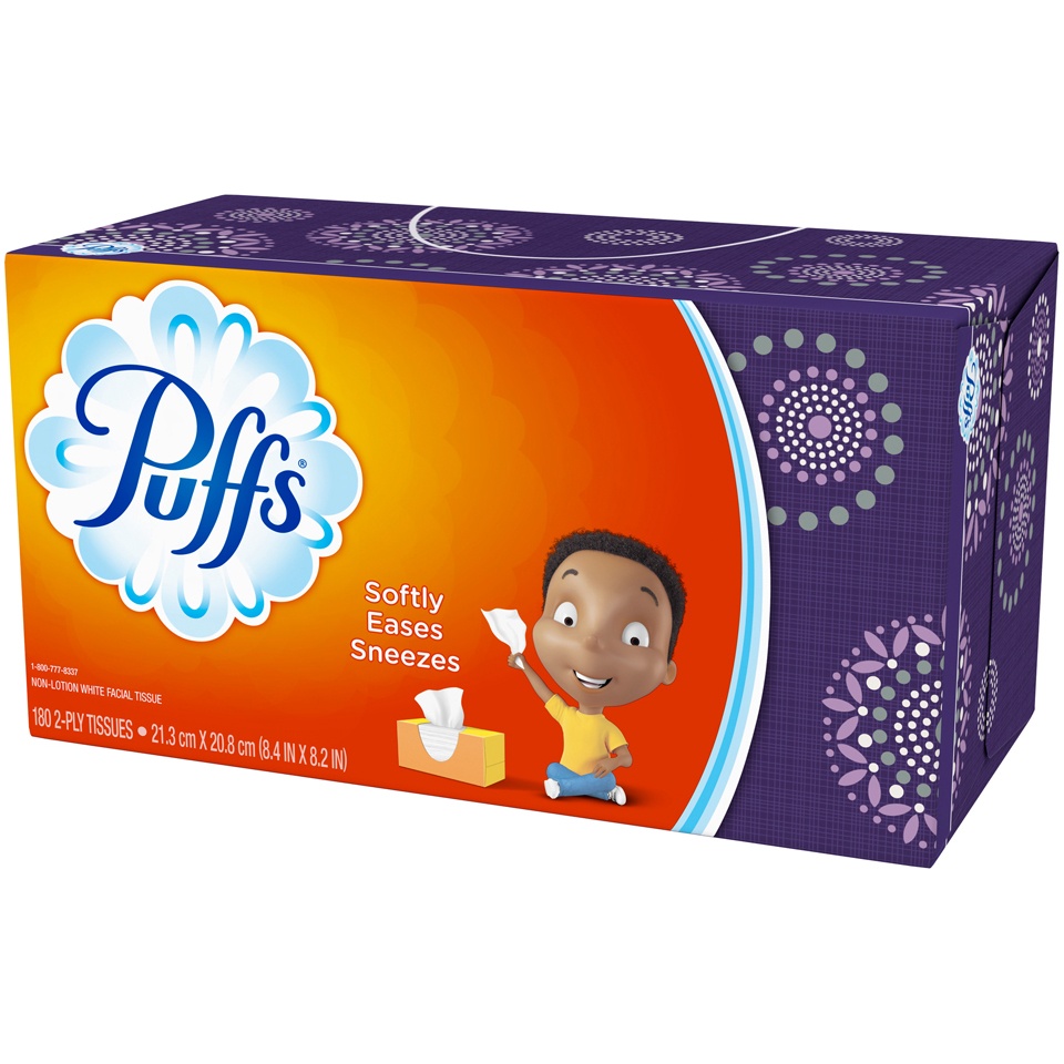 slide 4 of 4, Puffs Facial Tissue, 180 ct