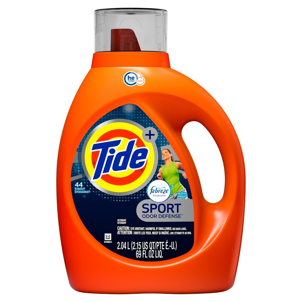 slide 5 of 6, Tide Plus Febreze Sport Odor Defense HE Turbo Clean, 69 fl oz