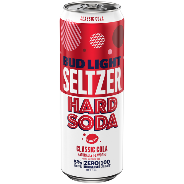 Bud Light Hard Seltzer Classic Cola Hard Soda, Gluten Free Slim Can 25