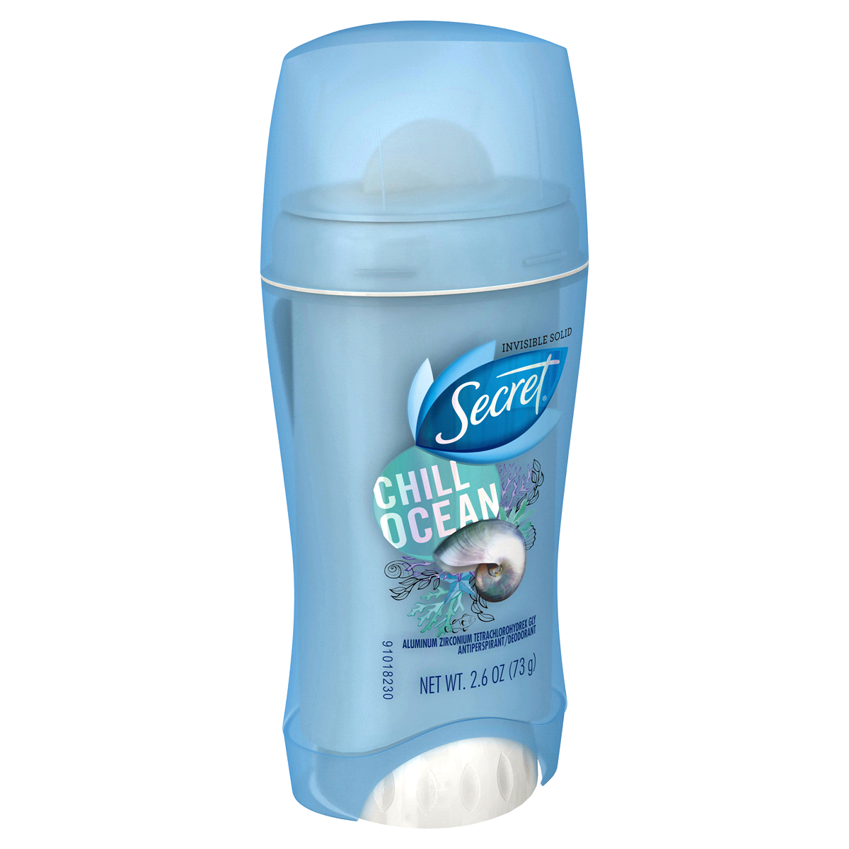 slide 2 of 4, Secret Fresh Chill Ocean Invisible Solid Antiperspirant and Deodorant, 2.6 oz