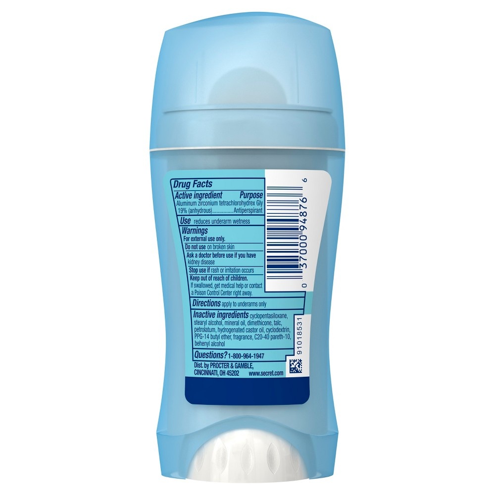 slide 4 of 4, Secret Fresh Chill Ocean Invisible Solid Antiperspirant and Deodorant, 2.6 oz