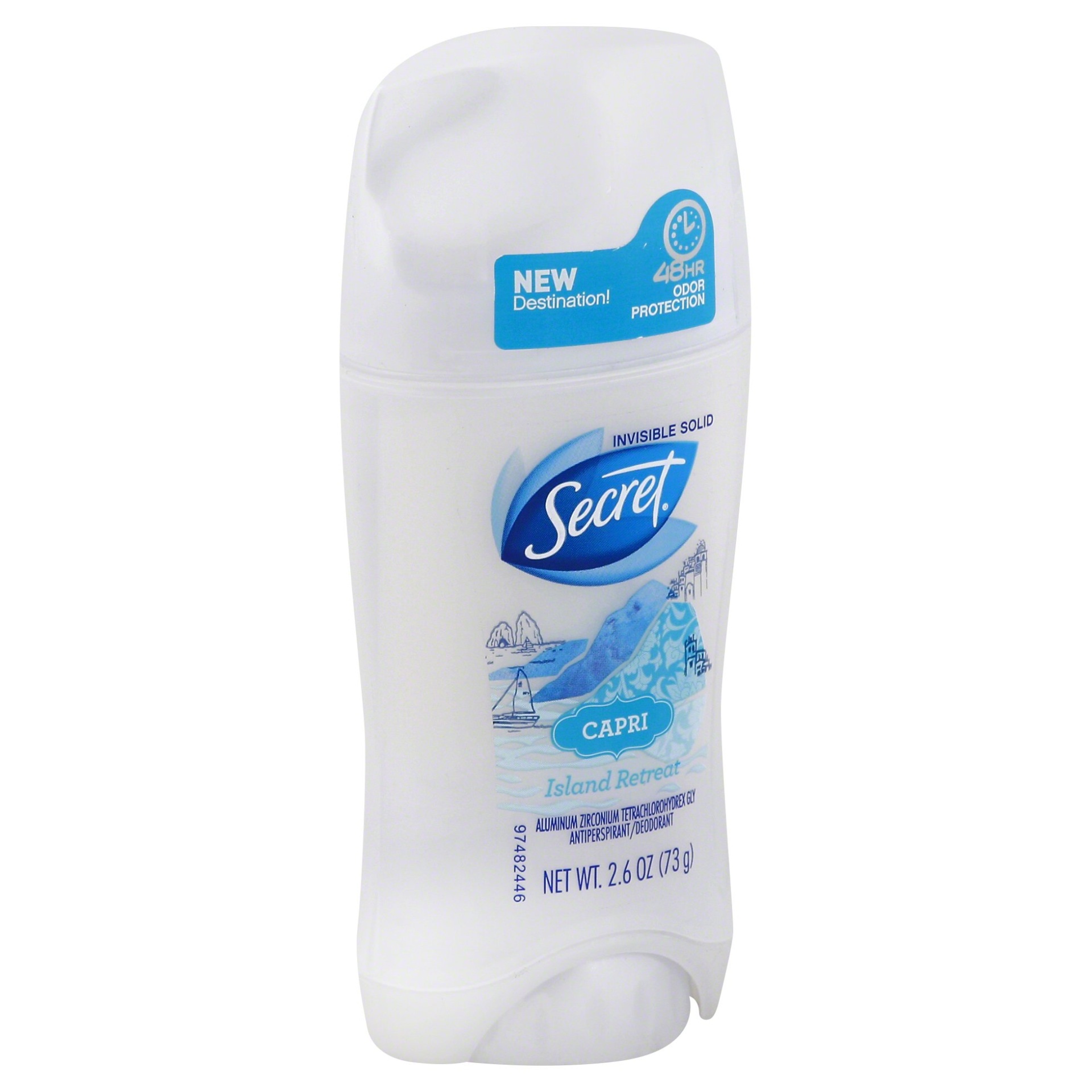 slide 1 of 4, Secret Fresh Chill Ocean Invisible Solid Antiperspirant and Deodorant, 2.6 oz