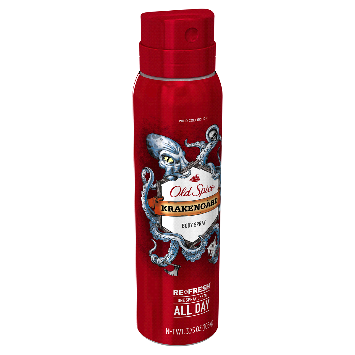 slide 2 of 4, Old Spice Wild Collection Krakengard Body Spray, 3.75 oz