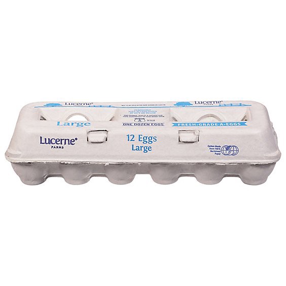 slide 1 of 1, Lucerne Farms Eggs Large - 12 Count (Packaging May Vary), 12 ct