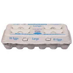 Lucerne Eggs Large Grade A Family Pack - 18 Count