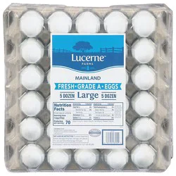 Lucerne Cage Free Large Grade A Eggs - 60 Count