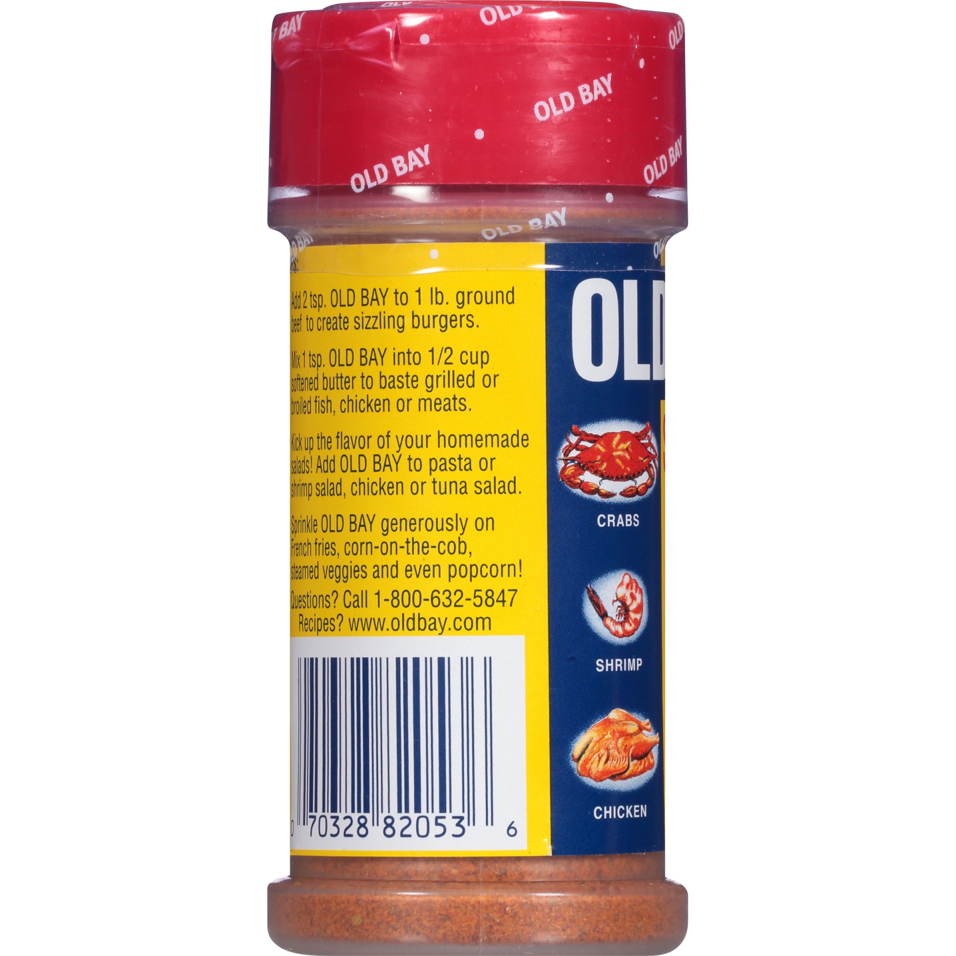 OLD BAY Shaker Bottle Seafood Seasoning, 2.62 oz Mixed Spices & Seasonings