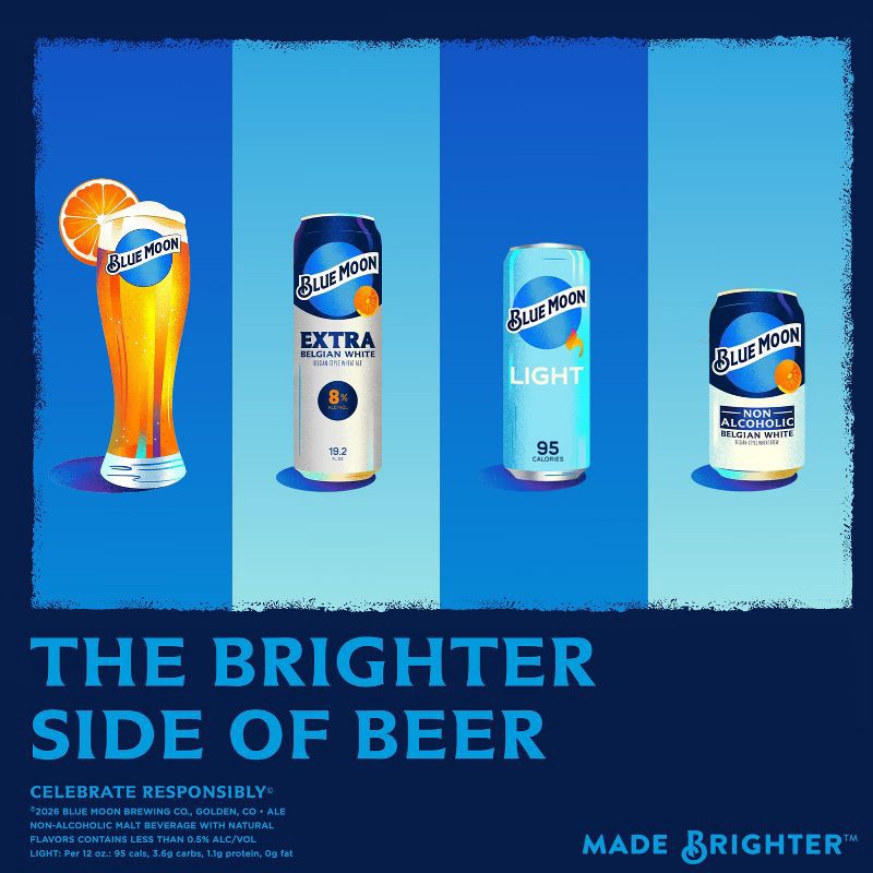 slide 6 of 7, Blue Moon Belgian White Wheat Ale Beer - 6pk/12 fl oz Bottles, 6 ct; 12 fl oz