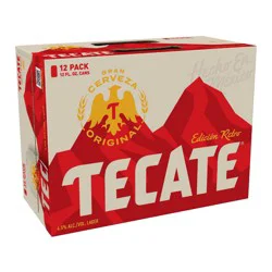 Tecate Original Mexican Lager Beer - 12pk/12 fl oz Cans