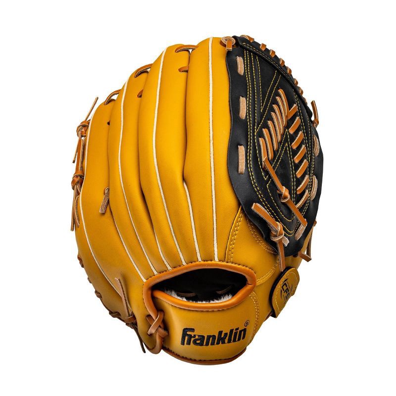 slide 1 of 3, Franklin Sports Softball Slowpitch 13" Glove Fieldmaster - Yellow, 1 ct