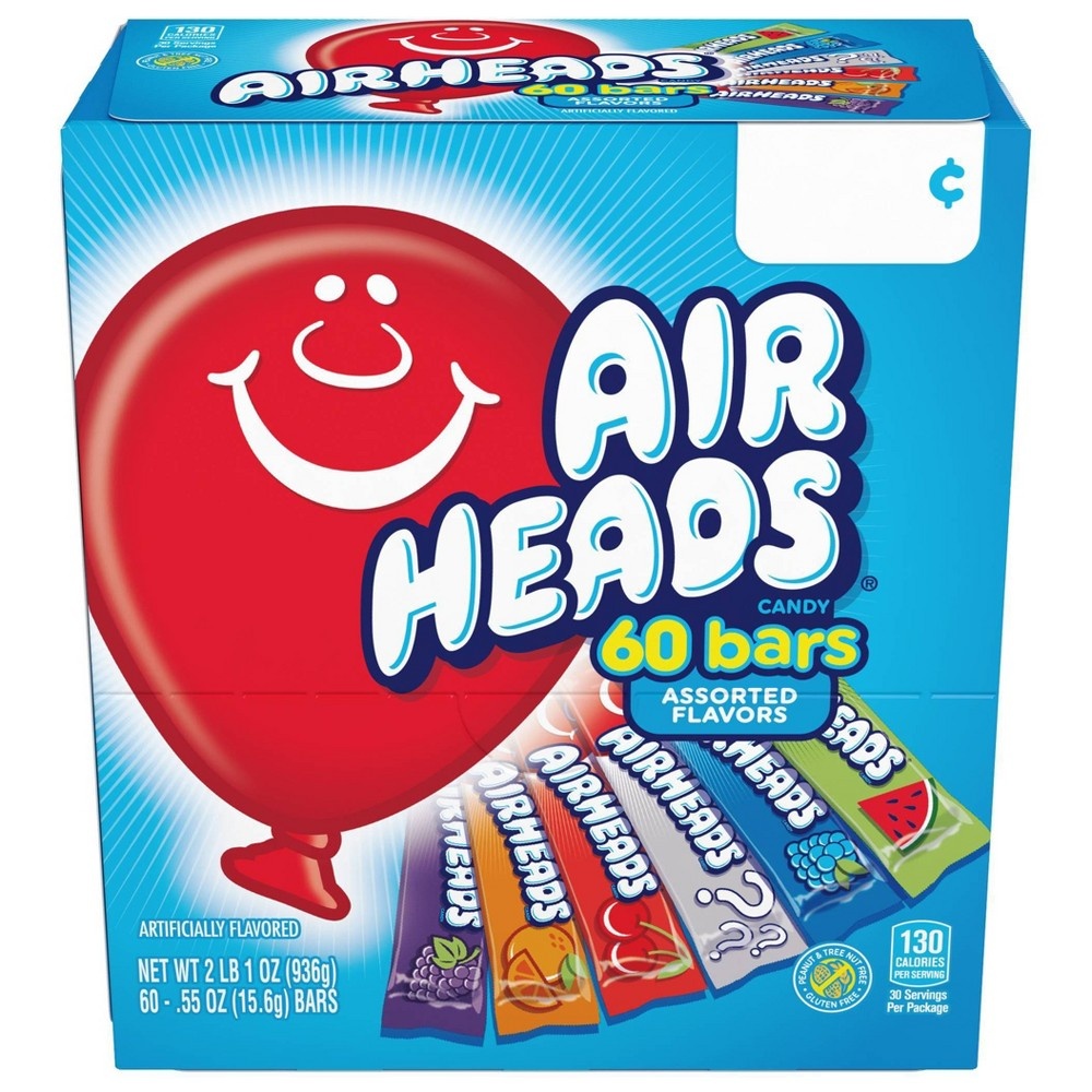 slide 3 of 4, Airheads Chewy Candy, 60 ct