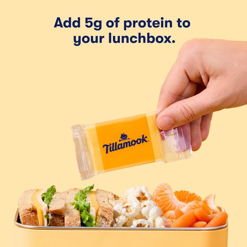 slide 4 of 9, Tillamook Medium Cheddar Cheese Snack Portions - 7.5oz/10ct, 7.5 oz, 10 ct