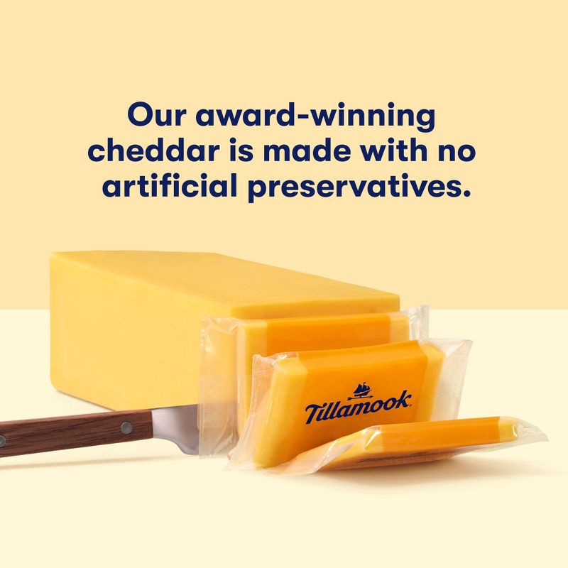 slide 5 of 9, Tillamook Medium Cheddar Cheese Snack Portions - 7.5oz/10ct, 7.5 oz, 10 ct