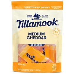 Tillamook Medium Cheddar Cheese Snack Portions - 7.5oz/10ct