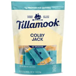 Tillamook Colby Jack Cheese Snack Portions - 7.5oz/10ct