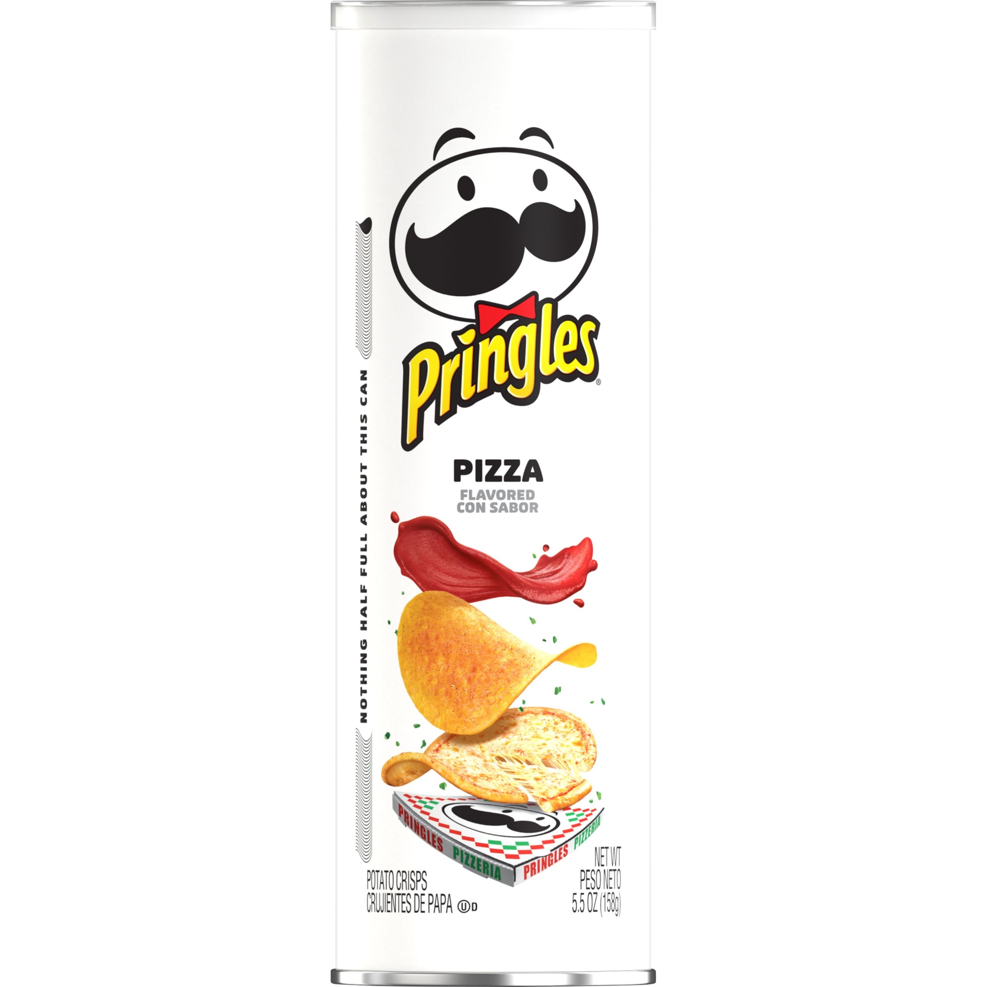 slide 2 of 7, Pringles Potato Crisps Chips, Lunch Snacks, Snacks On The Go, Pizza, 5.5 oz