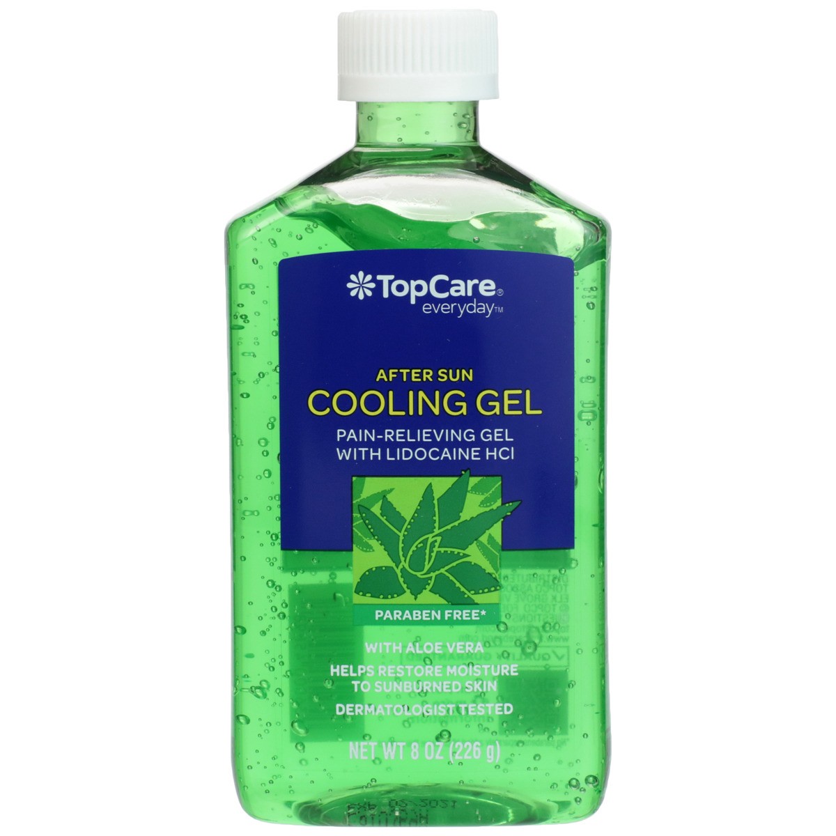 slide 8 of 12, TopCare After Sun Cooling Lidocaine Hcl With Aloe Vera Pain-Relieving Gel, 8 oz