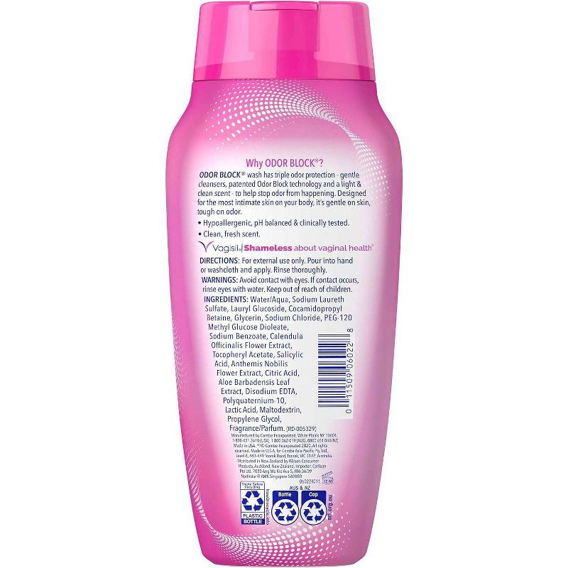 slide 2 of 6, Vagisil Odor Block Daily Intimate Feminine Wash for Women - 12oz, 12 oz