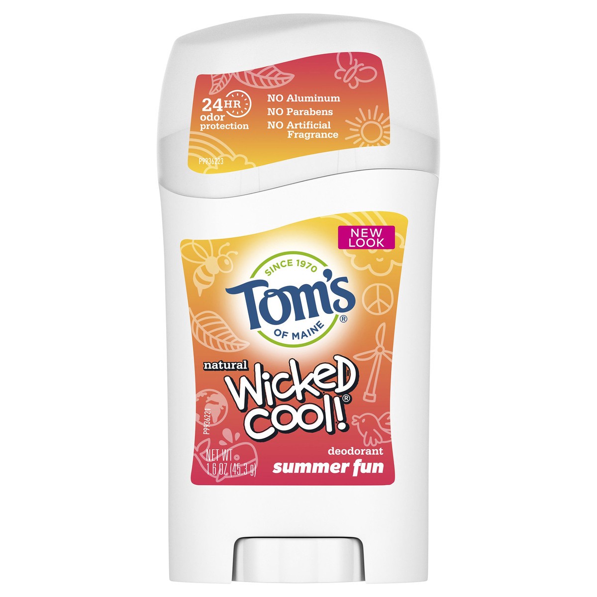 slide 1 of 2, Tom's of Maine Aluminum-Free Wicked Cool! Natural Deodorant for Kids, Summer Fun, 1.6 oz., 1.6 oz