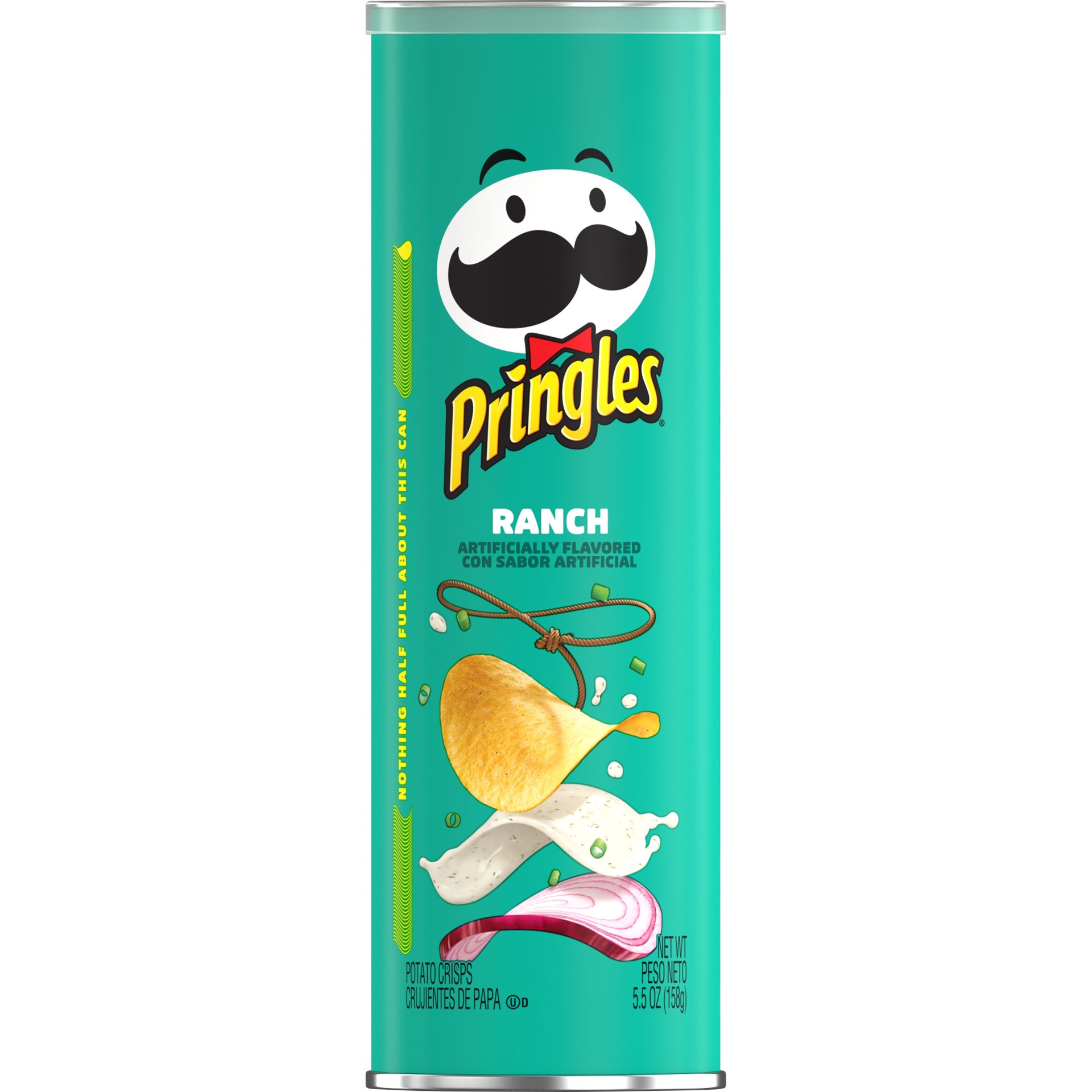 slide 4 of 7, Pringles Potato Crisps Chips, Lunch Snacks, Snacks On The Go, Ranch, 5.5 oz