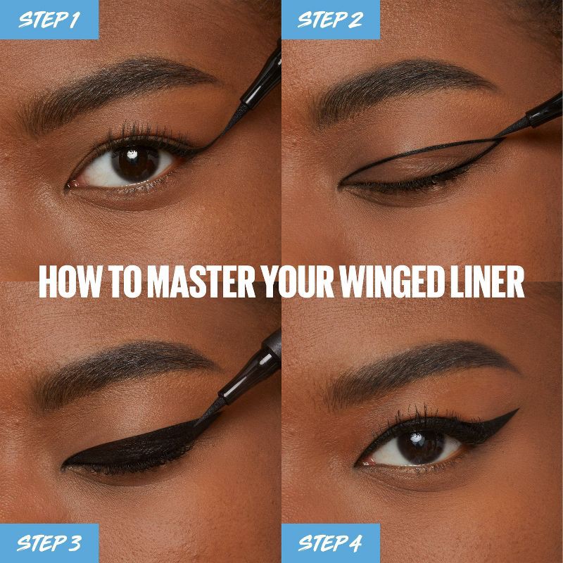 slide 6 of 11, Maybelline Eyestudio Master Precise All Day Liquid Eyeliner Makeup - 110 Black - 0.034 fl oz, 0.034 fl oz