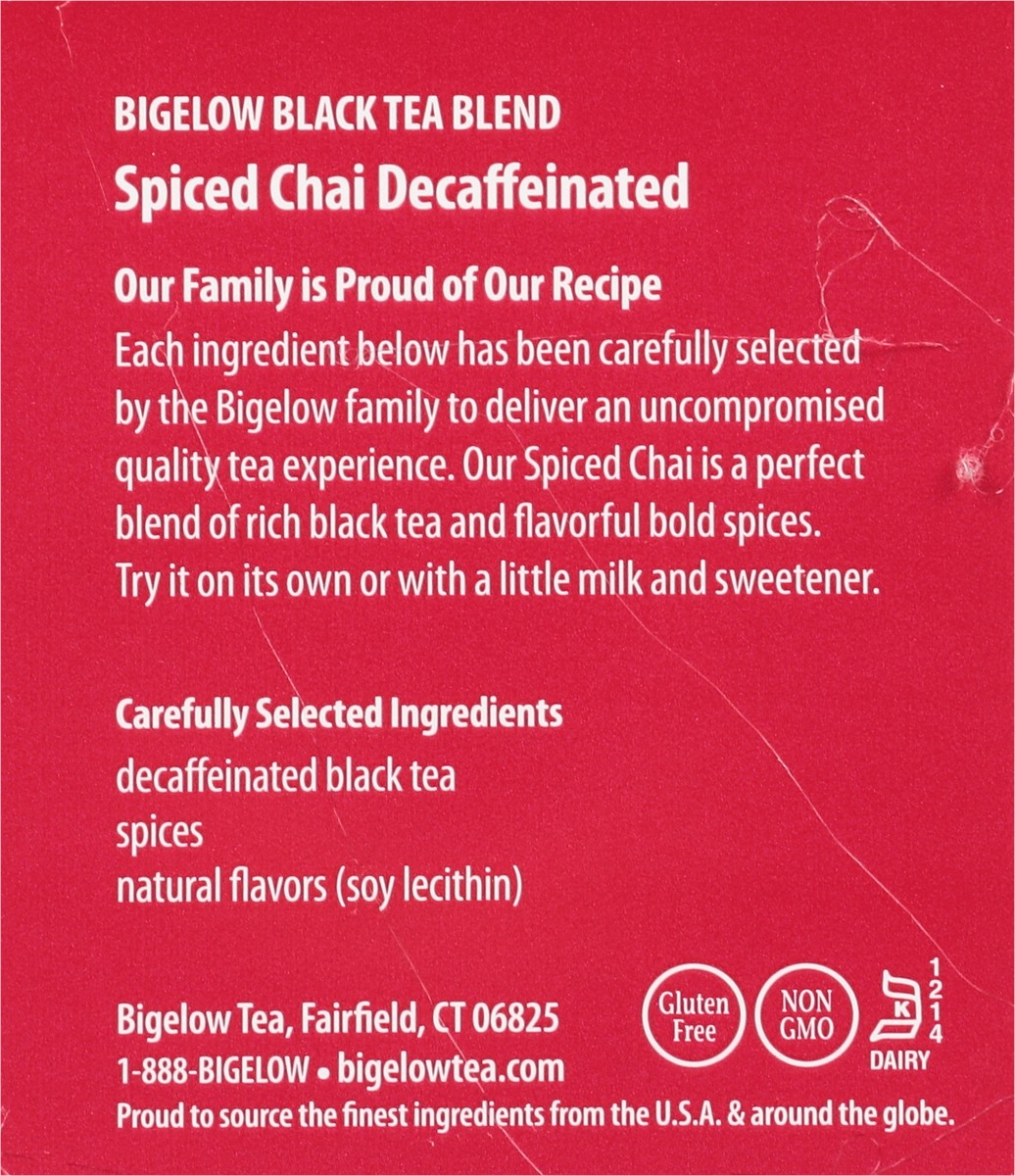slide 8 of 9, Bigelow Decaffeinated Spiced Chai Black Tea 20 Tea Bags - 20 ct, 20 ct