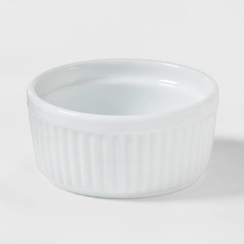 slide 1 of 3, 7oz Porcelain Ramekin White - Threshold™, 7 oz