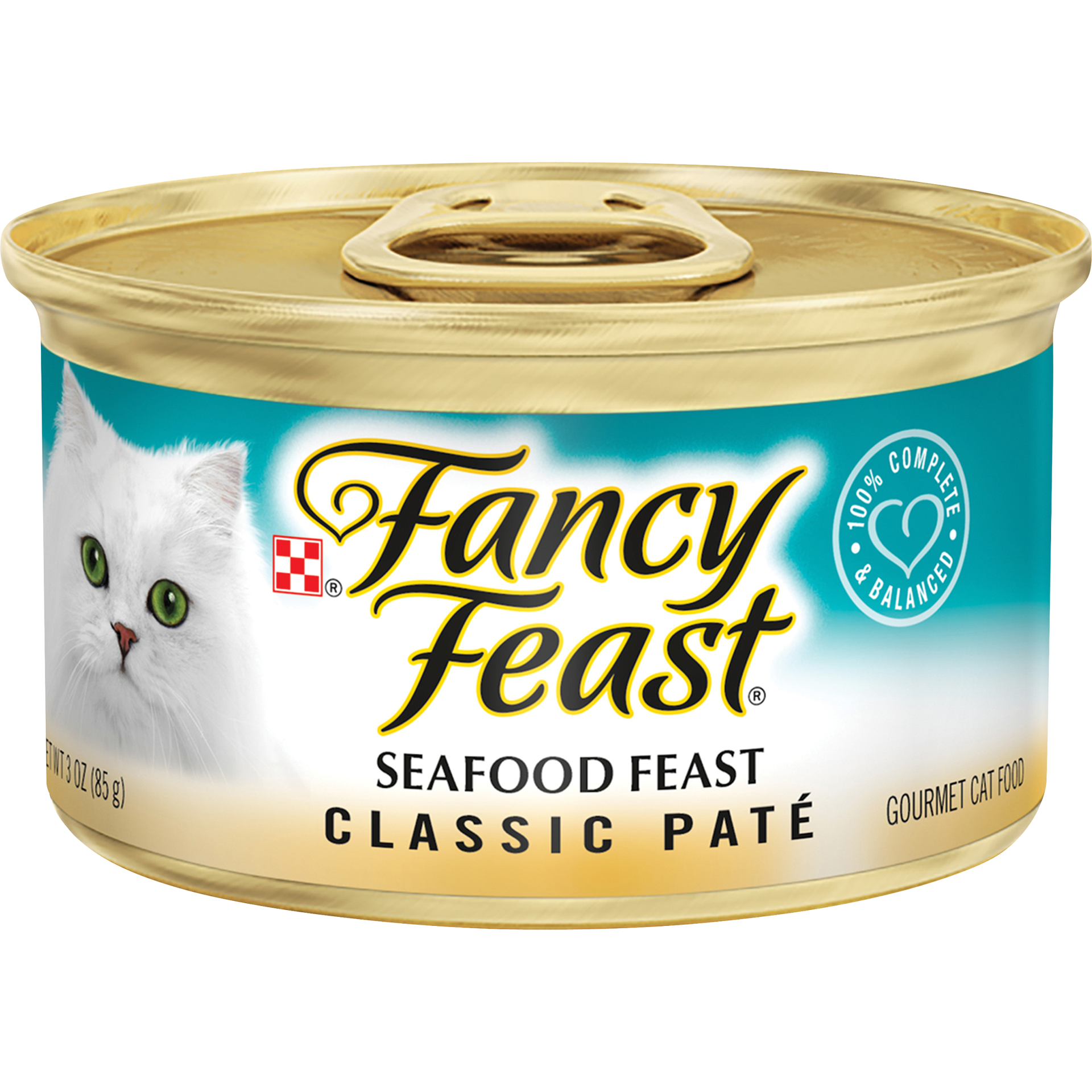 slide 1 of 4, Purina Fancy Feast Classic Seafood Feast Cat Food, 3 oz