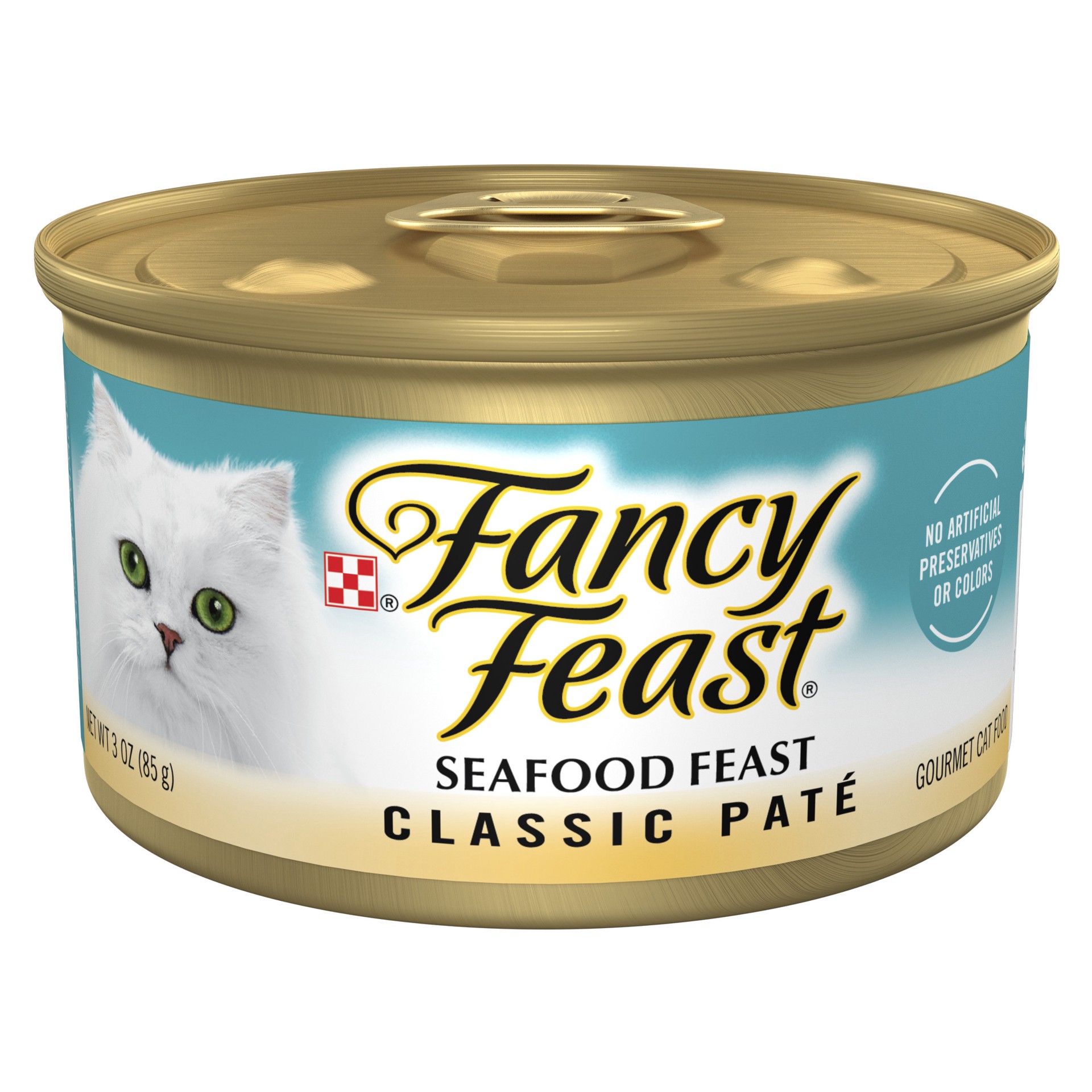 slide 1 of 7, Fancy Feast Purina Fancy Feast Classic Seafood Feast Cat Food, 3 oz