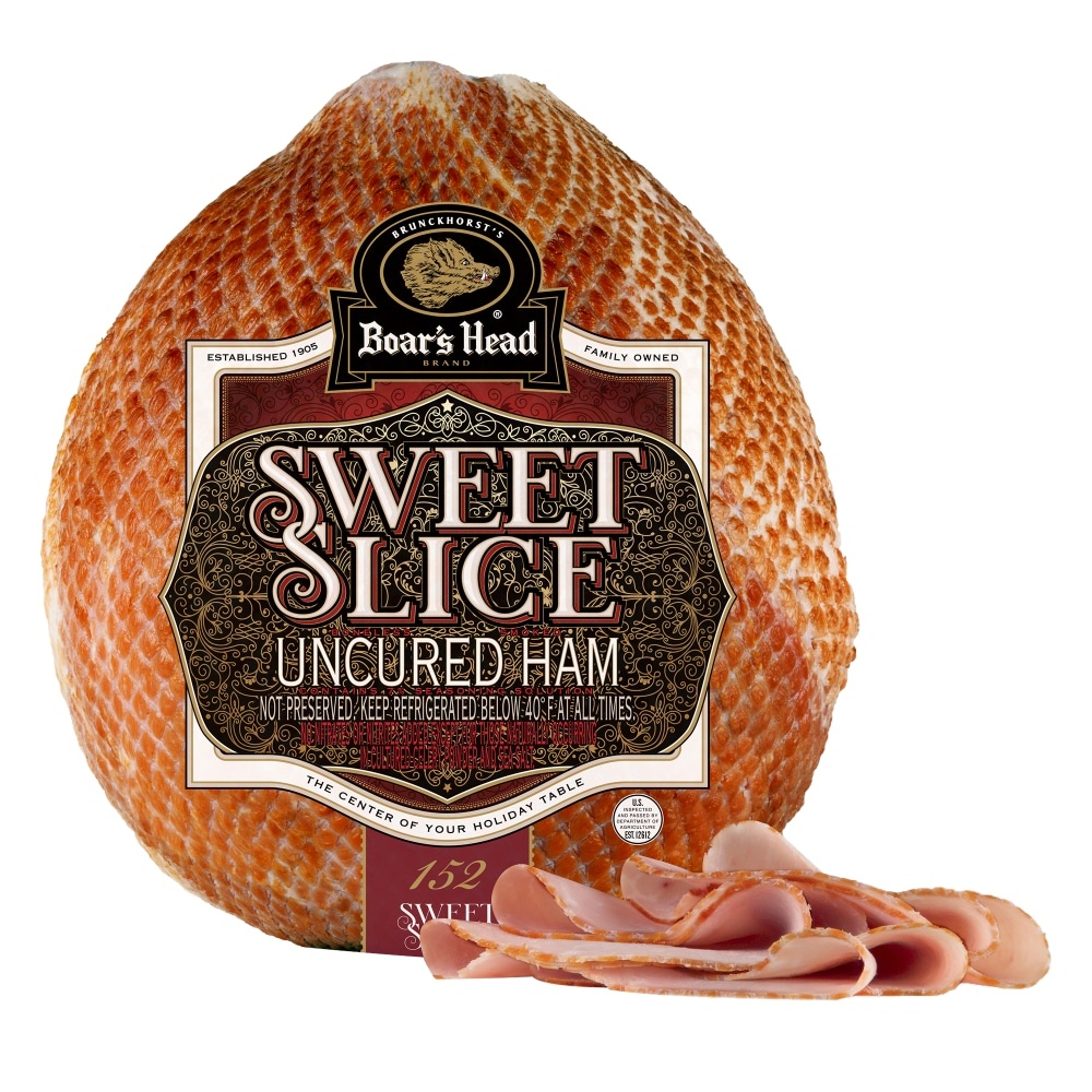 slide 1 of 1, Boar's Head Sweet Slice Boneless Smoked Ham, per lb